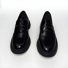 Camper Men Twin Moccasin Shoes Size 11 Eu 44 Black Leather Slip On