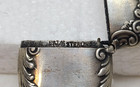 19th C Gorham Sterling Silver Repousse Scroll Border Match Safe  1090