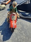 Vtg Us Zone Germany Schuco Curvo 1000 Motorcycle Tin Lithograph Toy
