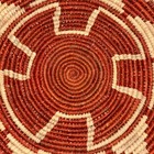 African Woven Coiled Wall Basket Bowl 15   handmade Boho Decor Rustic Tribal