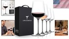 Stunning Hand Blown Crystal Wine Glass Set For 4 - Ideal For Special Occasions