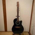 Ovation 1861 Standard Balladeer Electric-acoustic Guitar Black   Hard Case