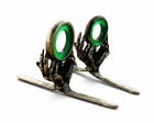 Reaper Agate Stripping Guide - Nickel Silver - Green Agate Stone - 10mm - 12mm
