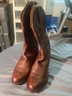 Lucchese Classics Handmade Brown Leather Western Cowboy Boots Men s Us 8 5
