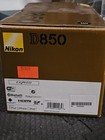Nikon D850 Digital Slr Camera Body 45 7mp  Black  With Lens And Batteries