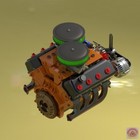 1 25-1 24 Scale Hemi 426 Cross Ram Engine Kit Resin Printed