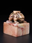 Chinese Natural Shoushan Stone Hand-carved Exquisite Beast Seal 33326