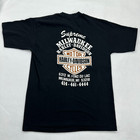 Vtg On The Eighth Day God Created Harley Davidson Shirt Lg Vibrant Milwaukee