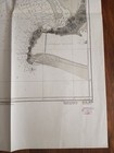 Original Antique Map Territory Nautical Chart Mexico Manzillo Santiago Bay