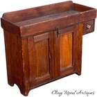 Antique Child Size Softwood Pa Primitive Dry Sink 19th Century Early Surface