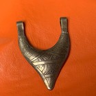 Extremely Handmade Rare Ancient Viking Bronze Amulet Pendant Engraved Genuine