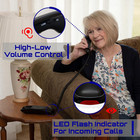Big Button Corded Landline Phone For Seniors  Loud Ringer  Wall Mount
