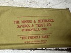 2 Vtg The Miners   Mechanics Savings   Trust Co  Bank Deposit Bag Stubenville Wv