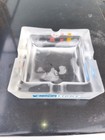 Vintage San Miguel Beer Frosted Glass Ash Tray - Heavy Glass Barware - San   