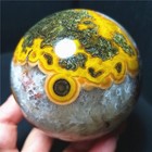 Rare 584 6g Natural Polished Colorful Agate Crystal Ball Geode Healing A4987