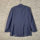 Vintage Us Air Force Mens Service Dress Coat Jacket Size 44r Blue Wool Blend