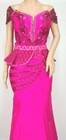 Cambodia Khmer Traditional Out Fit Women Size M Deep Pink Lace Korean Silk Skirt