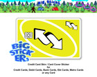 Uno Reverse draw 4 Card Credit Card Smart Sticker Skin Decal  Card Wrap