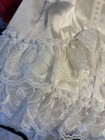 Vtg Baby Girl s White Lace And Satin Christening baptism Gown Nwot 2t 