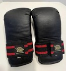 Martial Arts Set Of Gloves Foot   Shin Guards Size Med Karate Taekwondo Sparring