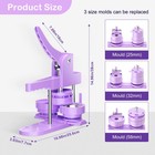 300pcs Button Pin Maker Machine Multiple Sizes 1   1 25   2 25   Badge Button   