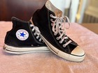 Vintage Converse All Star Black Hight Top Chuck Taylor Made In Usa  Size Us 9 5