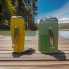 Two Vintage Ice-o-mat Ice Crushers Dating Back 1950   s -1960   s  yellow-mint Green