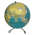 Vintage Rand Mcnally 1958-1960 Political World Globe Metal Tripod Legs Base 12   