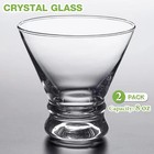 2 Pack Martini Glasses  8 Ounce Crystal Cocktail Glasses  Martini Drinking
