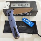 Benchmade 537fe-02 Bailout Crater Blue Aluminum Cpm-m4 Fde Blade Folding Knife