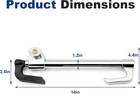 Universal Car Steering Wheel Lock Retractable Double Hook Brake Locks Anti-theft