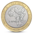 Cameroun Cameroon 4500 Cfa Unusual Pope John Paul Ii Bimetal 2007 Unc