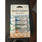 New 4 Pack Boomboom Nasal Inhaler Stick Energy Boost Focus Aromatherapy Oi
