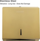 Gold Commercial Paper Towel Dispenser Wall Mount Tri-fold C-fold Holder