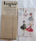 Uncut Vogue 2880 Girls Sz 3 One Piece Dress And Jumper  Sew Pattern Vtg 60s