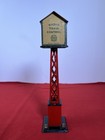 Antique Tin Marx Radio Train Control Tower  7 Metal  Toy 12  Vtg