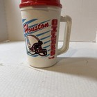 Vintage Houston Oilers Coffee Beer Soda Mug Cup W  Lid 22 Oz Nfl Football 90s