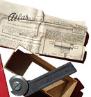 Atlas Threading Tool   9 Vtg  Lathe Tool Holder Atlas Press Co W  Box  paperwork