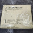 2 Vintage Nos Pequot Fine Muslin 130 Thread Yellow Double full Flat Sheets 81x99
