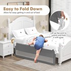 Bed Rails For Toddlers  71   Extra Long  Swing Down Bed Guard W safety Strap    