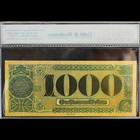 100mg 24k Gold 1890  1000 One Thousand Dollars Treasury Note Banknote W white Co
