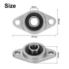 4pcs - Kfl08 Pillow Block Bearings 8mm Bore Bearing Units Zinc Alloy P6 abec3 