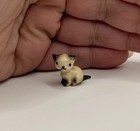 Vintage Retired Monrovia Hagen Renaker Siamese Cat Kitty Miniature Figurine Tiny