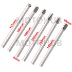 6pcs 10mm Rotary Aluminum Cut Burr 6mm 1 4  Shank 150mm Long Reach Carbide Burs