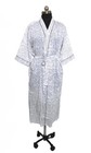 Hand Block Print Long Kimono 100  Cotton Dress 100  Tarrif Free   0  Charge Km-67