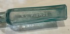 Antique Dr Pierces Golden Medical Discovery Glass Bottle Aqua Blue Vintage