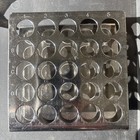 Z Shaped Stainless Steel Test Tube Rack Holder 25 Holes For 16mm Tubes 1 Pcs