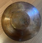 Vtg Native American Navajo Southwest Harvey Era Stamped Copper Tray Bowl Plate 