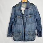Current elliott The Denim Military Slant Pocket Jacket 1 Size S
