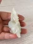 Hand-carved Dragon Beast Chinese Antique Old Natural Hetian Jade Statues